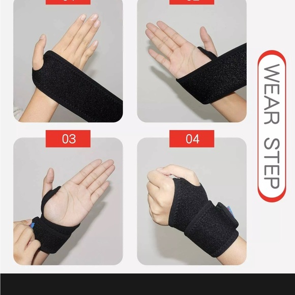 Flexible Wrist Brace Carpal Tunnel Tendinitis Arthritis 2pk - Picture 4 of 9